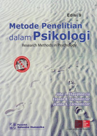 Metode Penelitian Dalam Psikologi = Research Methods In Psychology