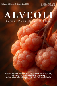 ALVEOLI: Jurnal Pendidikan Biologi volume 3 no 1-2 2022, volume 4 no 1-2 2023