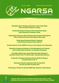 Ngarsa : Journal of Dedication Based on Local wisdom Vol. 3 No. 2 tahun 2023