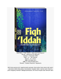 Image of Fiqh 'Iddah : Klasik dan Kontemporer